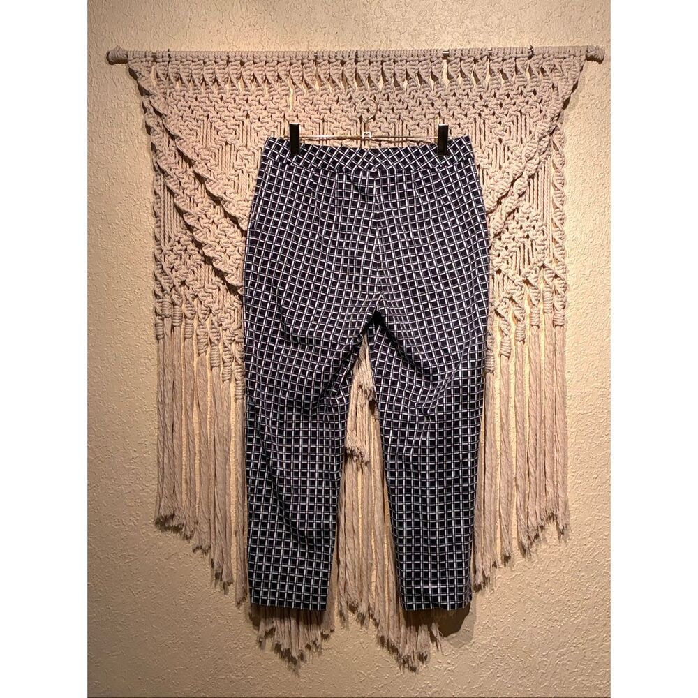 St. John St.John Window Pane Plaid Pants Emma Luxury Collection Size 10 - Picture 2 of 14